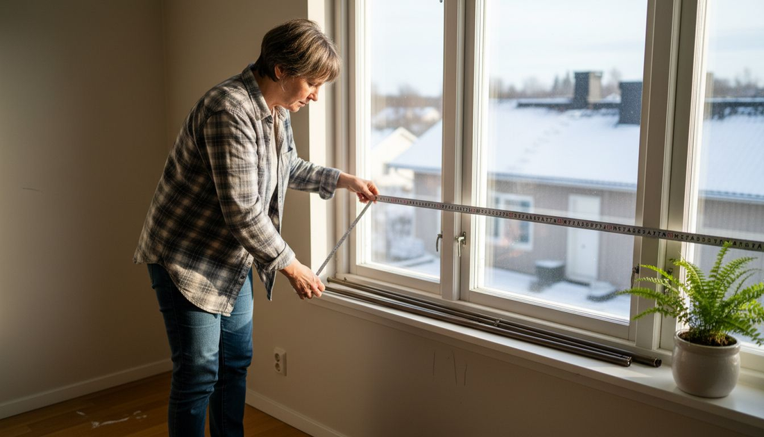 Verhojen asennusta varten kannattaa ensin mitata ikkuna huolellisesti.